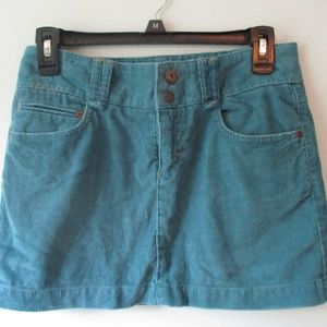 American Eagle Blue Corduory Skirt